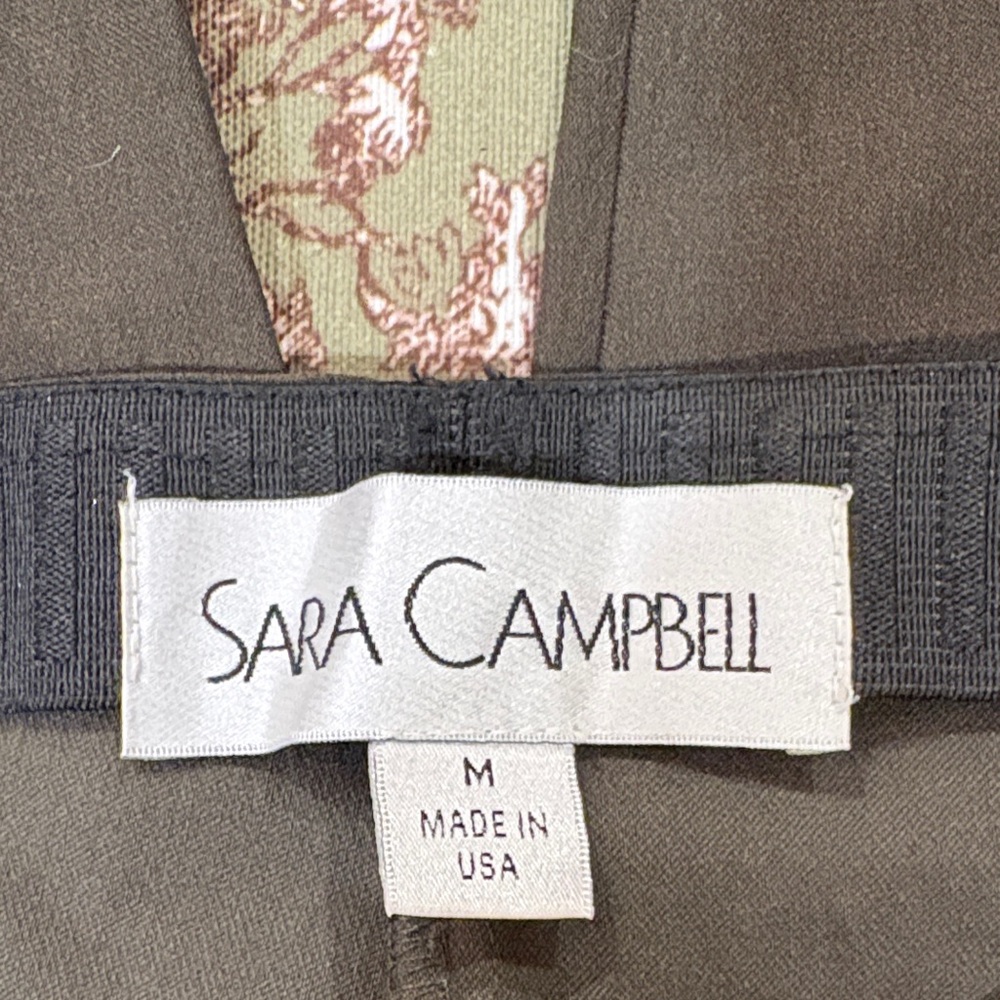 Sara Campbell Charcoal and Olive Dress
